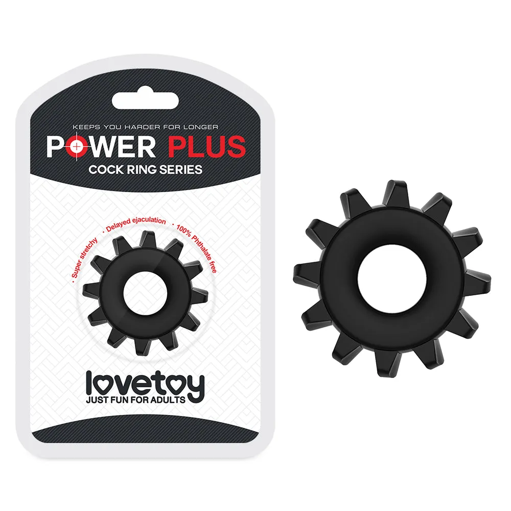 Lovetoy Power Plus Penis Stimulating Cock Ring Stretchy Couples Cockring Sex Toy