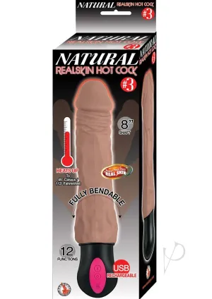 Natural Realskin Hot Cock 3 Brown