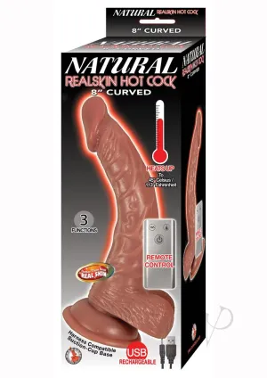 Natural Realskin Hotcock Curved 8 Brn