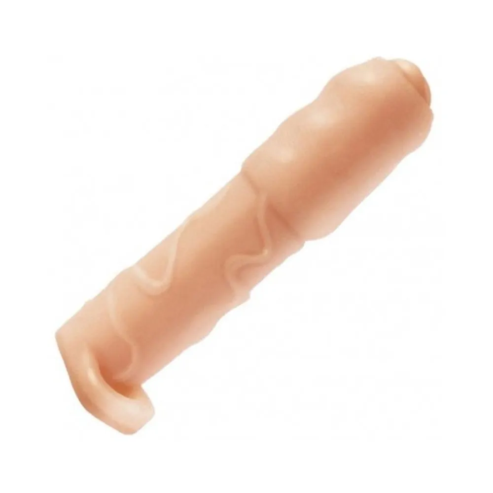 Natural Realskin Uncircumcised Xtender Vibrating Beige