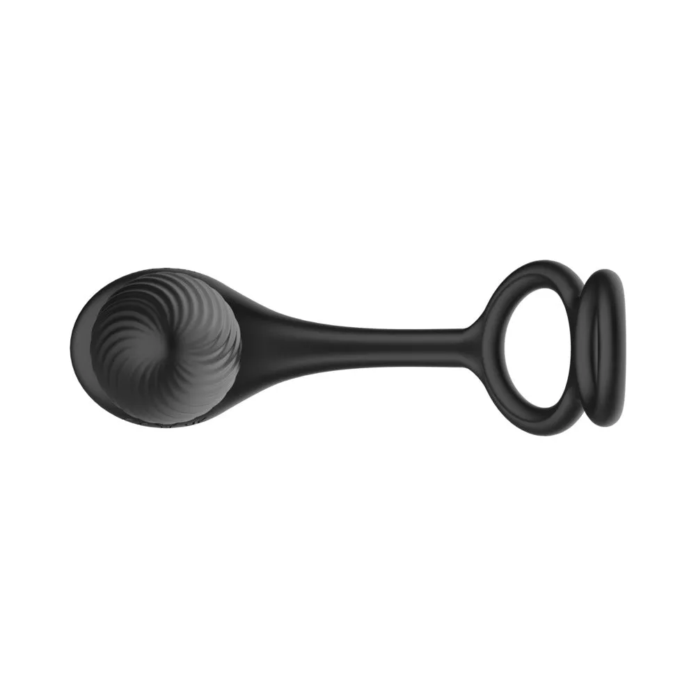 Nexus Tornado Cock and Ball Ring Rotating and Vibrating Butt Plug with Remote Control
