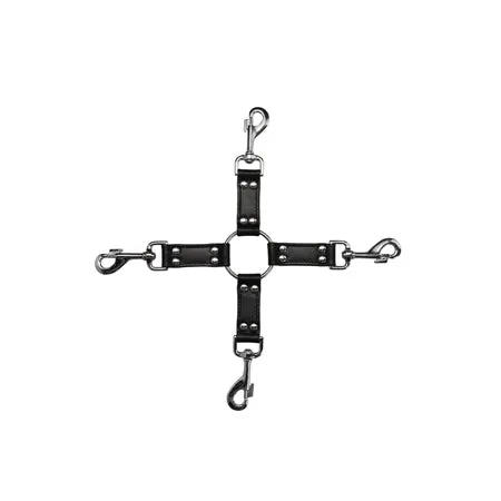 Ouch! Pain - Saddle Leather 4-way Hogtie