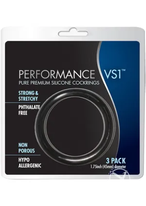Performance Ring Vs1 Med Silicone Blk
