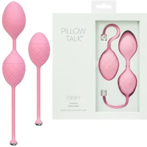 Pillow Talk Frisky Weighted Kegel Balls Pleasure Ben Wa Exerciser Female Sex Toy
