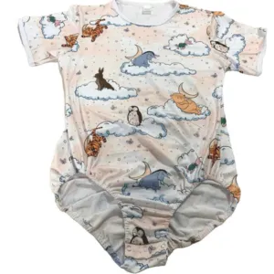 Pink Good Night Bear Bodysuit