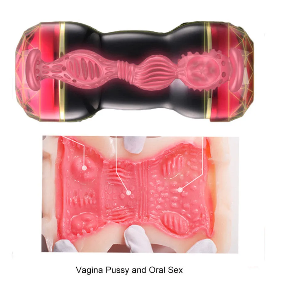 RENDS Japanese Dual Heads Masturbator Oral Pocket Pussy Asshole