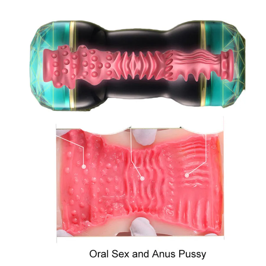 RENDS Japanese Dual Heads Masturbator Oral Pocket Pussy Asshole