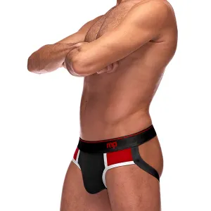 Retro Sport Panel Jock - L/ XL - Black/ Red