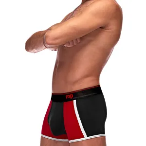 Retro Sport Panel Short- X-Large - Black/ Red