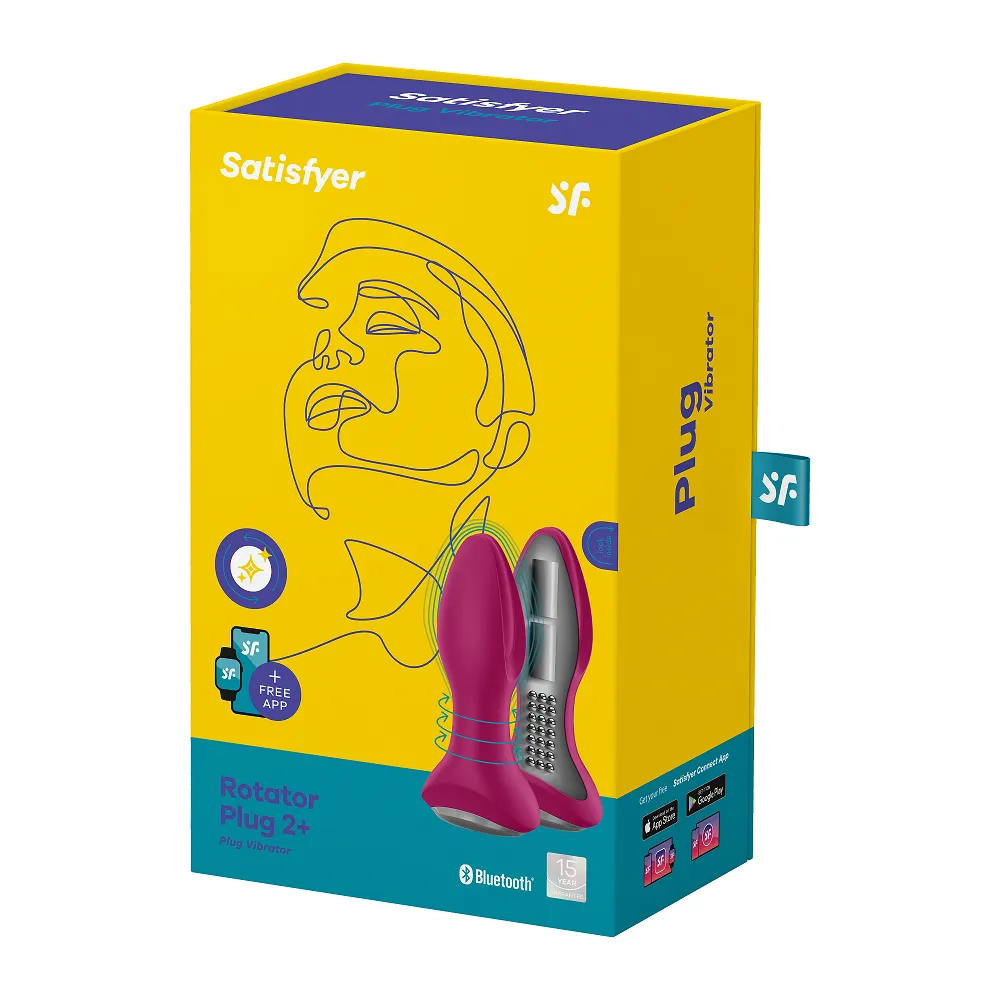 Satisfyer Rotator Plug 2  fuchsia