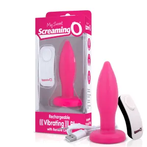 Screaming O Vibrating Anal Plug Remote Control Rechargeable