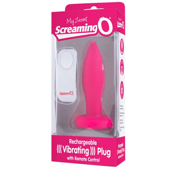 Screaming O Vibrating Anal Plug Remote Control Rechargeable