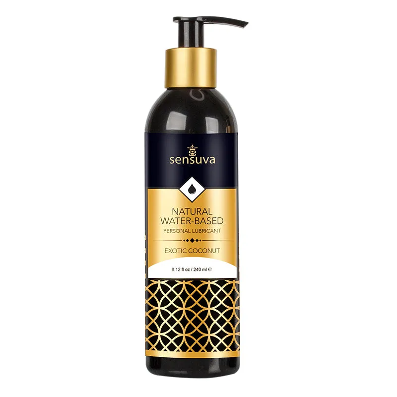 Sensuva Natural Water-Based Personal Moisturizer Exotic Coconut 8 oz.