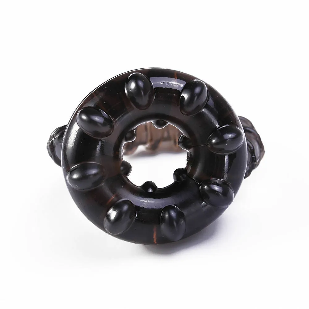 Soft Silicone Dual Cock Ring Time Delay Ejaculation Men Sex Toy