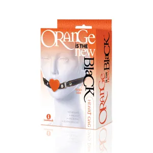 The 9's Orange is the New Black Silicone Heart Gag